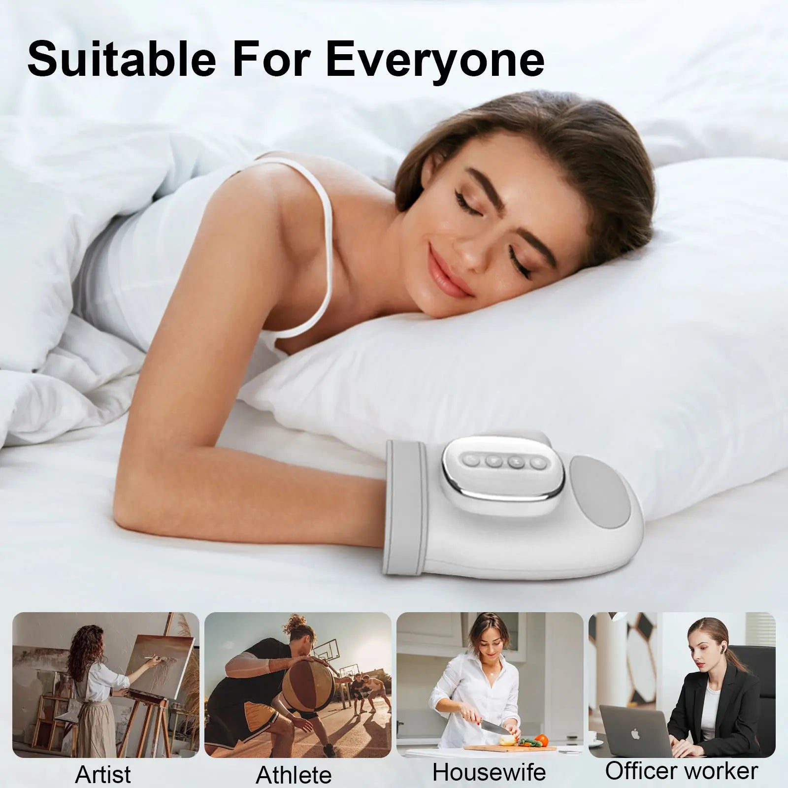Professional Hand Massager Finger Wrist Palm Relaxation Device with Airbag Compression Kneading for Maximize Your Hand Comfort