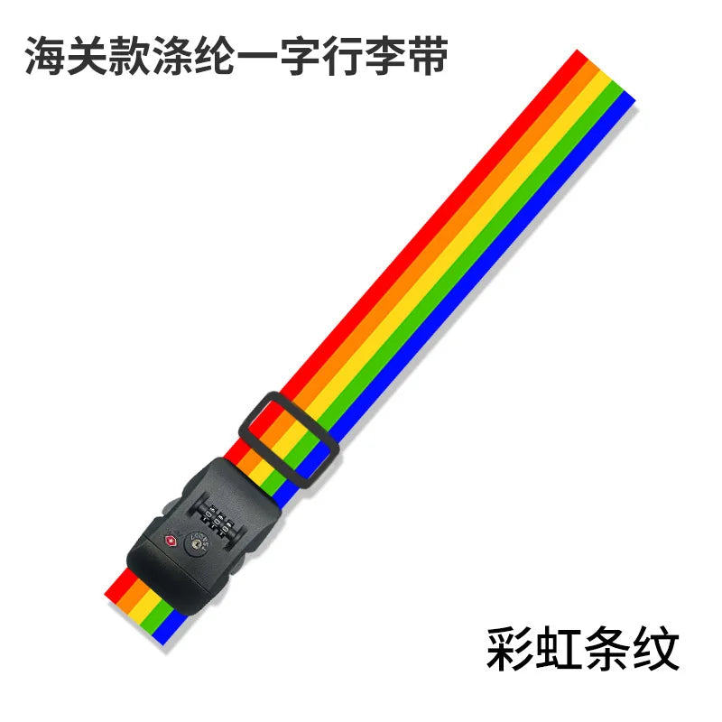 Luggage Straps for 22-28 inch Suitcases TSA Approved Combination Lock Adjustable Suitcase Packing Belt Abroad Binding Straps