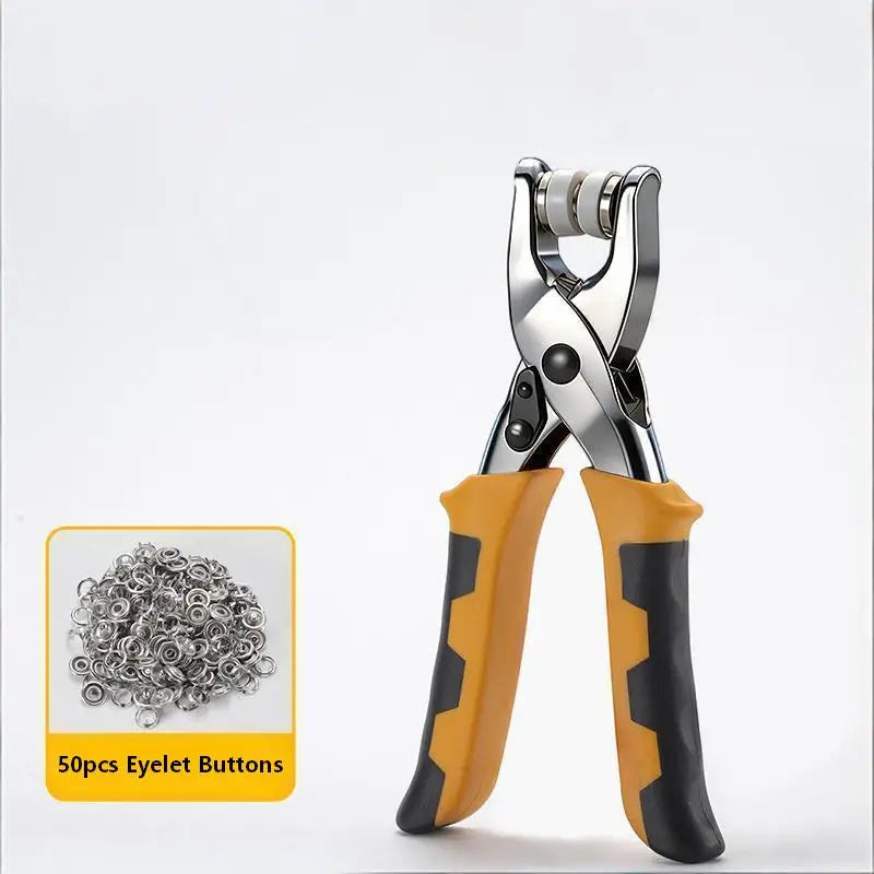 Leather Punch Eyelet Tool Belt Hole Punch Pliers, Hole Puncher Eyelet and Snap Setting Pliers Great for Crafts, DIY, Dog Collars