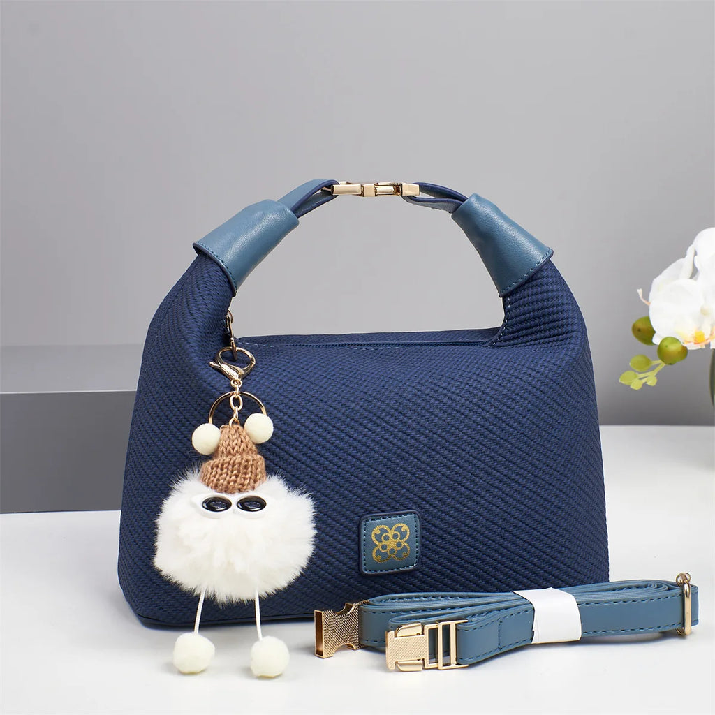 women's bag 2026 Popular crossbody pillow bag with cartoon accessories small square bag