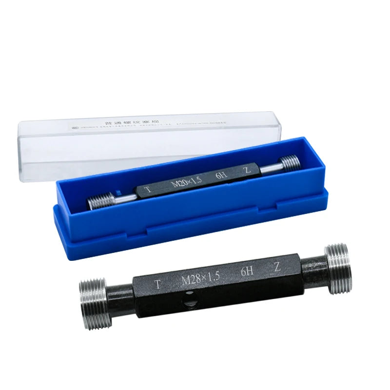 1pcs 6H M27-40 Steel Metric Screw Standard  Fine Thread Plug Gauge High Quality wholesale  X0.5 0.75 1.5 2  3 4 Measuring Tool