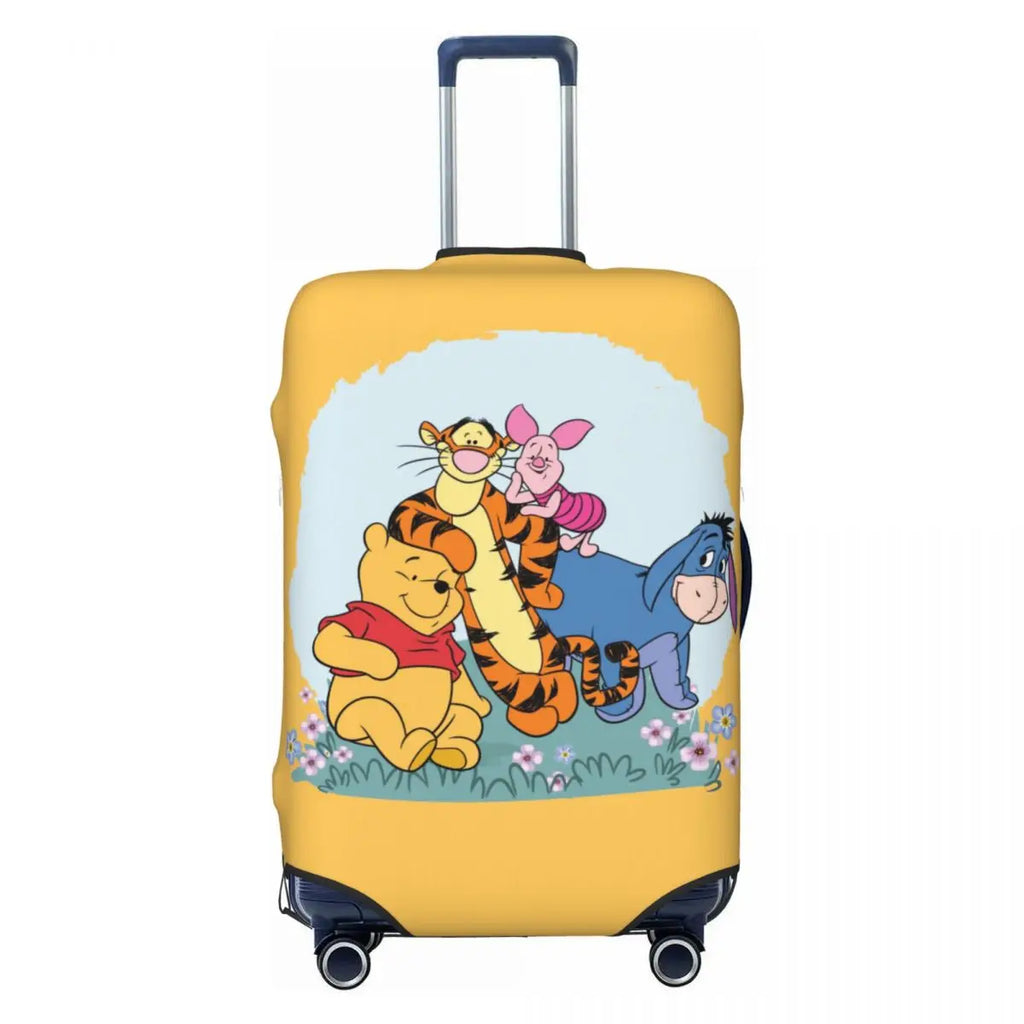Custom W-Winnie Anime The Pooh Luggage Cover Fashion Suitcase Protector Covers Suit For 18-32 inch