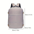 Versatile Carry-On Travel Backpack, 180 °   Expandable Boarding Bag, Laptop Compartment Bag for Business & Leisure Trips