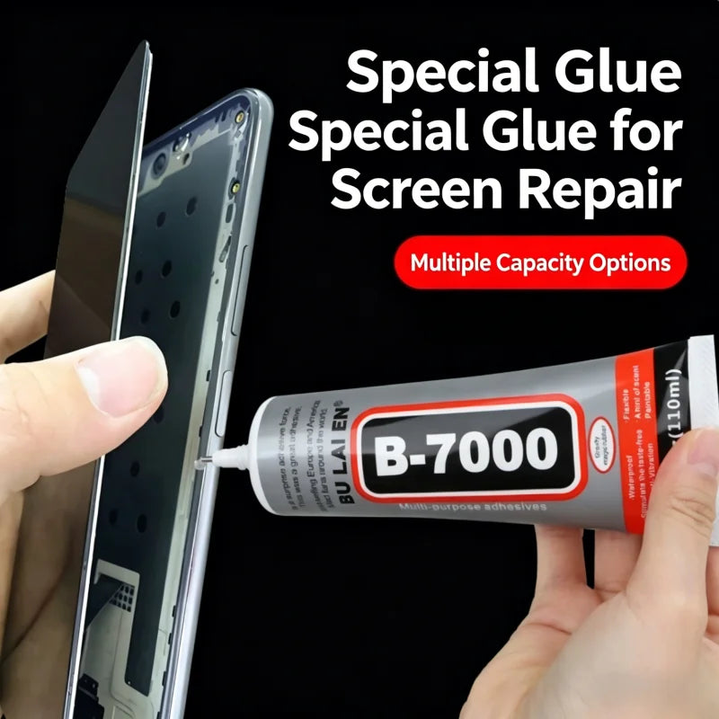 B-7000 Glue Edge Sealant Adhesive for Curved Screen Back Cover Special Waterproof Press-Screen Repair Edge Soft Glue General