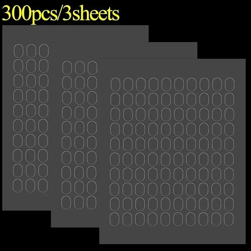 100/2000x Double Sided Tape Adhesive Dots Poster Clear Glue Oval Tape No Traces Doll Foot Fixed Sticker Waterproof For DIY Craft