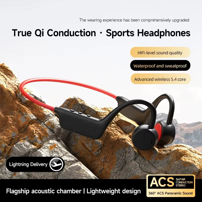 Bone Conduction Headset Wireless Swimming Headphone IPX8 Bluetooth 5.4 With Microphone Waterproof Exercise Fitness 2026