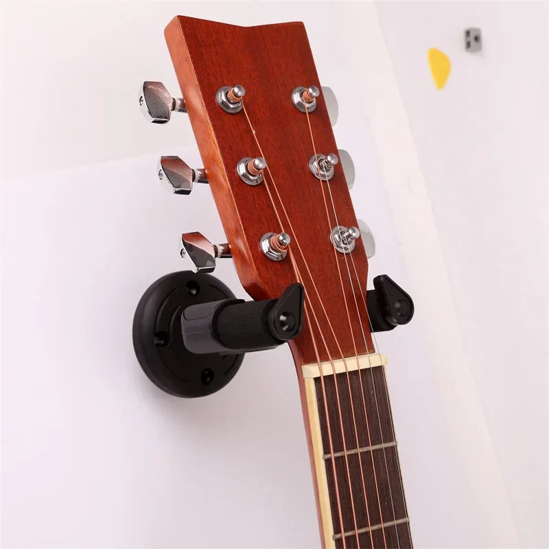 Guitar Self-lock Hanger Stand Wall Mount Holder Hook for Electric Guitar Acoustic Mandolin Ukulele Guitar Bass Screw Accessories