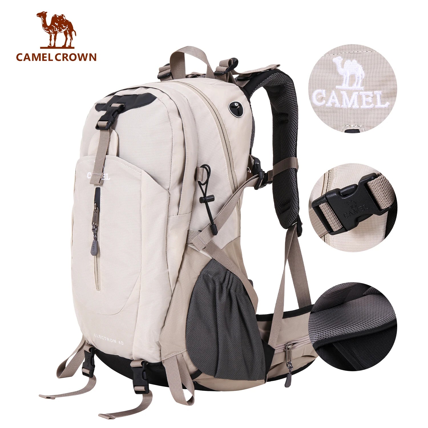 GOLDEN CAMEL Waterproof Backpacks Men Women Climbing Bag for Men Ultralight Hiking Backpack with Sport Bags Covers Camping