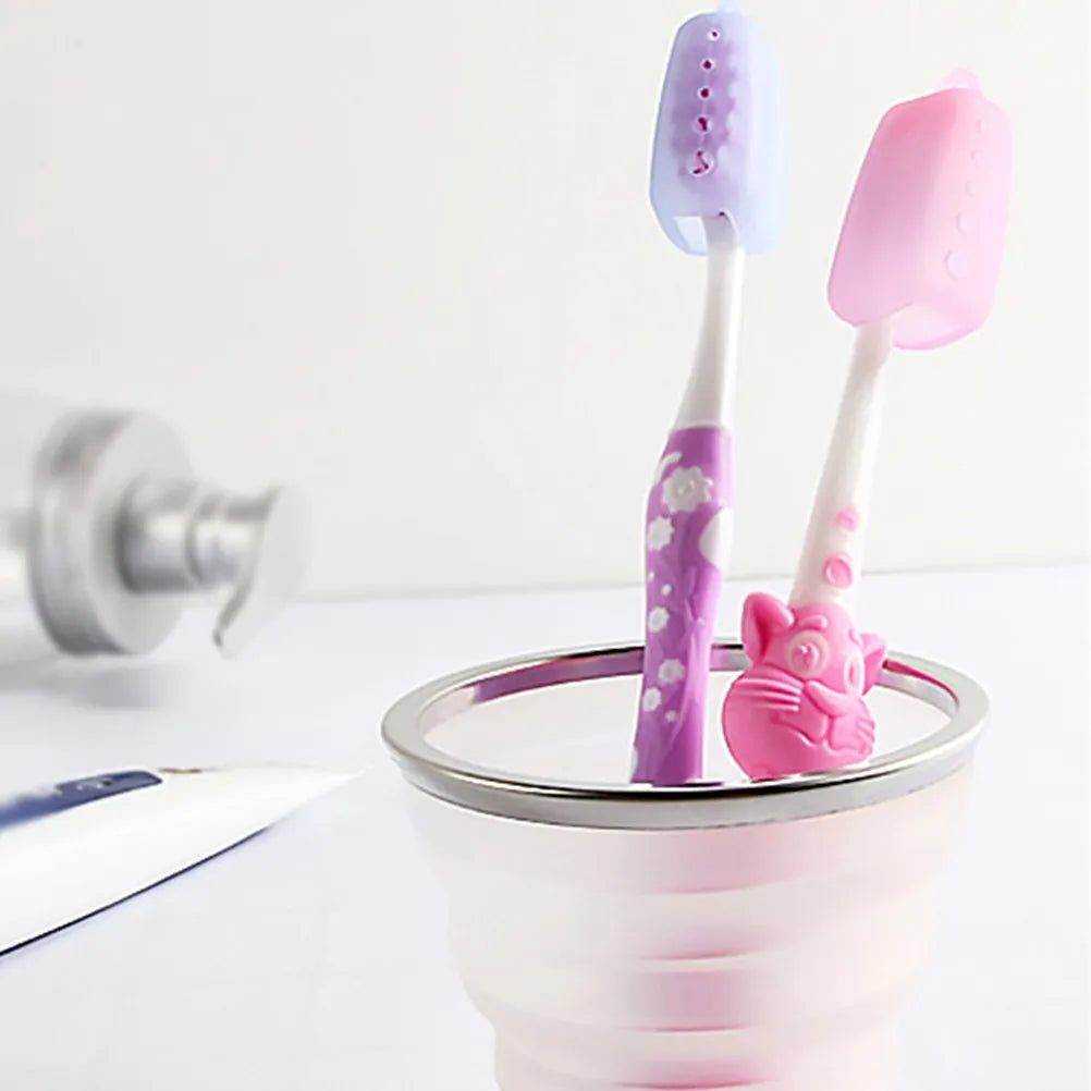 10Pcs Toothbrush Protection Caps Small Portable Silicone Covers Travel Toothbrush Head Covers Dustproof Hygiene Accessories