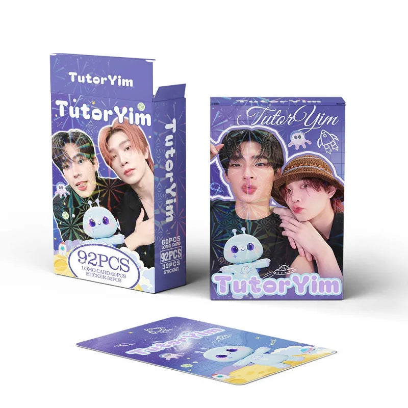 92Pcs TutorYim Lomo Cards Thai BL Idol HD Photocards Mini Portrait Decor Stickers Fans Collection Gift