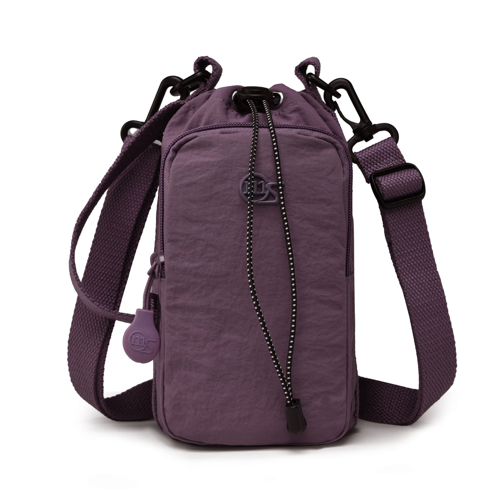 Sport Outdoor Lightweight Crossbody Bag Mobile Phone Bag Water Bottle Bag Nylon Shoulder Bag Drawstring Crossbody Bag