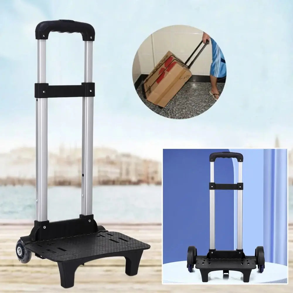 Foldable Luggage Travel Hand Cart Durablel Pullling Rod Carrier Student Backpack Trolley Rack Pet Bag