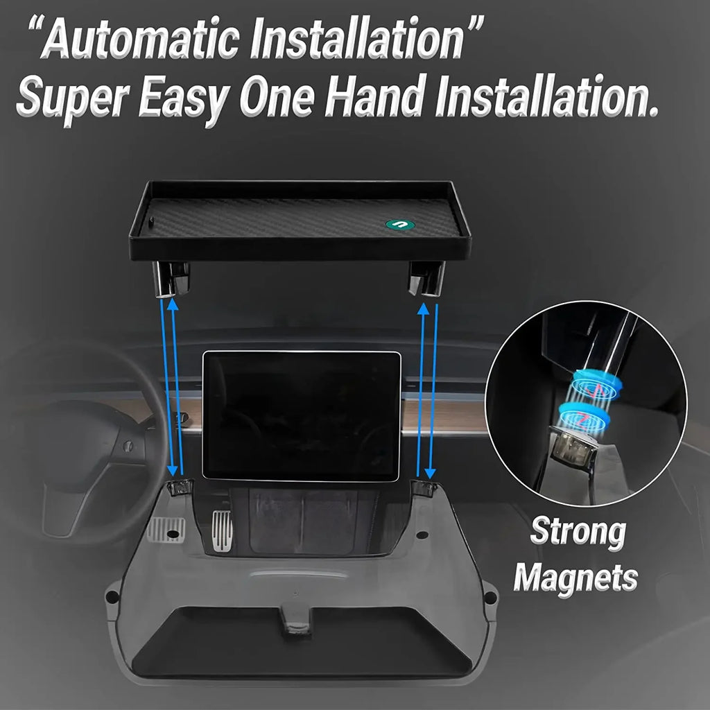 Center Console Organizer For Tesla Model Y Model 3 Highland/ Juniper 2019-2025  under screen storage box Behind Screen Storage