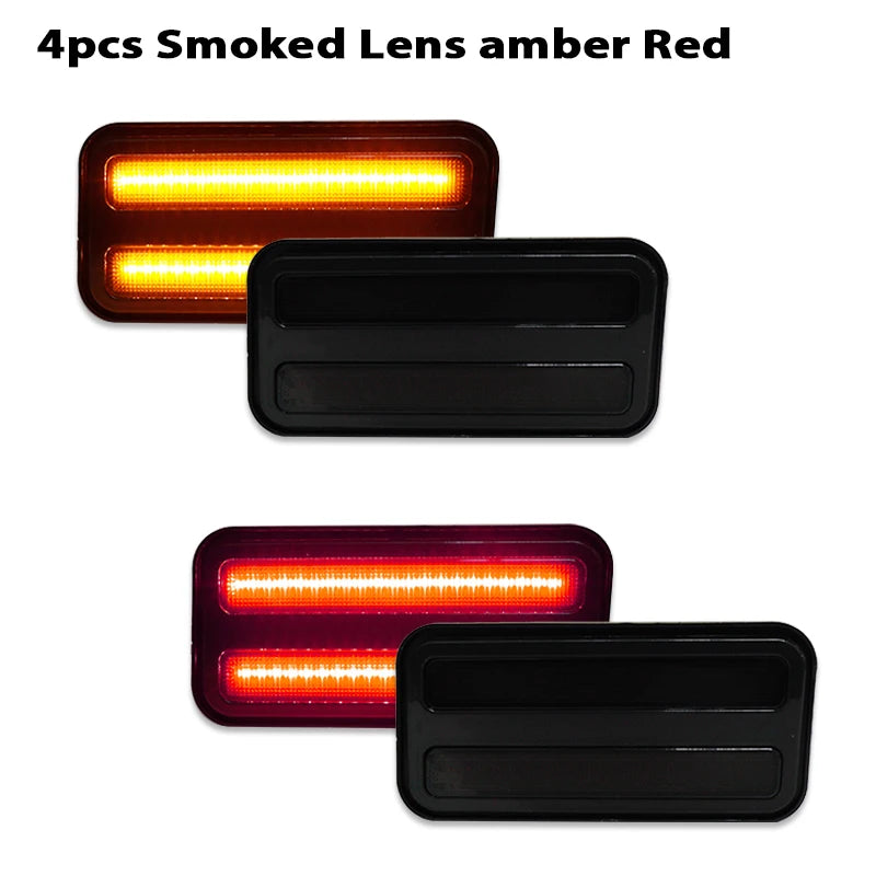 Car Front & Rear Sidemarker Lamps For 1970-1981 Pontiac Firebird Turn SignalLights/Driving Lights Side Marker Indicator Lights