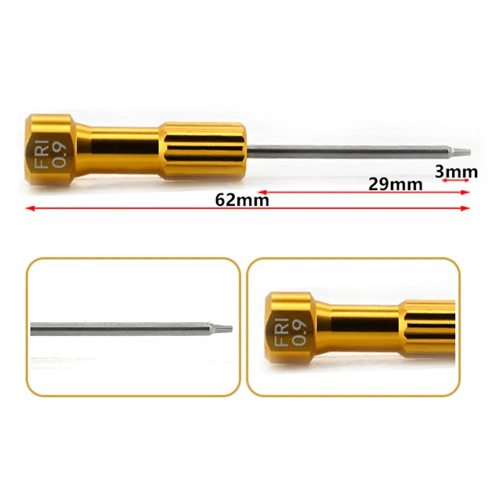 6.2cm Technician Screwdriver Stainless Steel DIY Micro Screwdriver Multiple Color Implant Dentist Instrument Dental Laboratory