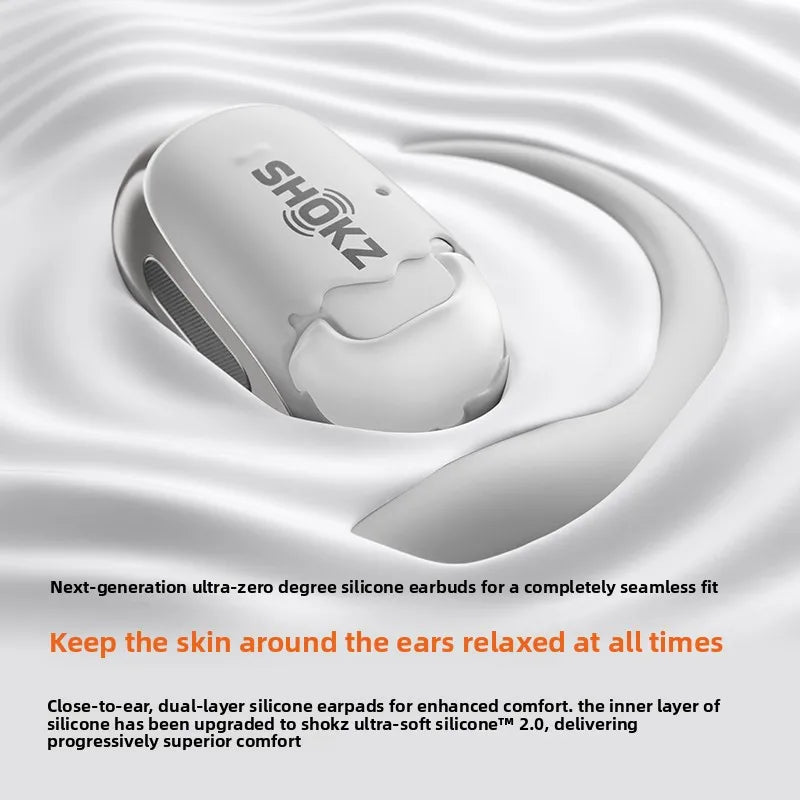 Shokz OpenFit 2+ T921 Open Hanging Ear Headsets Dolby Audio Wireless Bluetooth Earphones,DualBoost Technology AI Noise Reduction