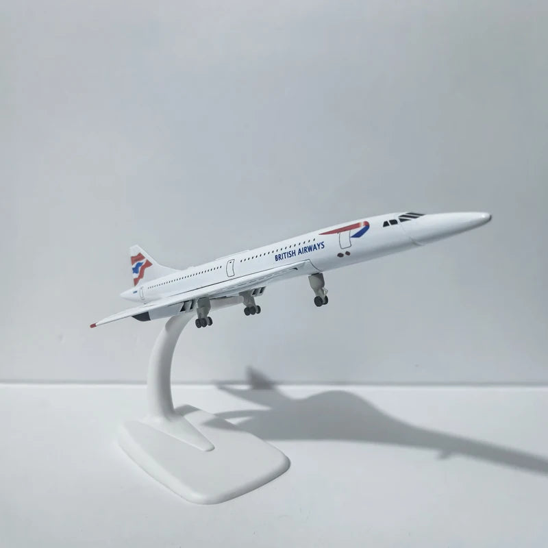JASON TUTU 20CM Diecast Metal Planes British Airways Concorde Aircraft Model Planel Airplane Collect Gifts