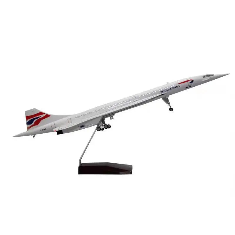 Concorde Supersonic Jet Model 1:125 Scale 50cm Detailed Simulation Aircraft  Aviation Display Collectible