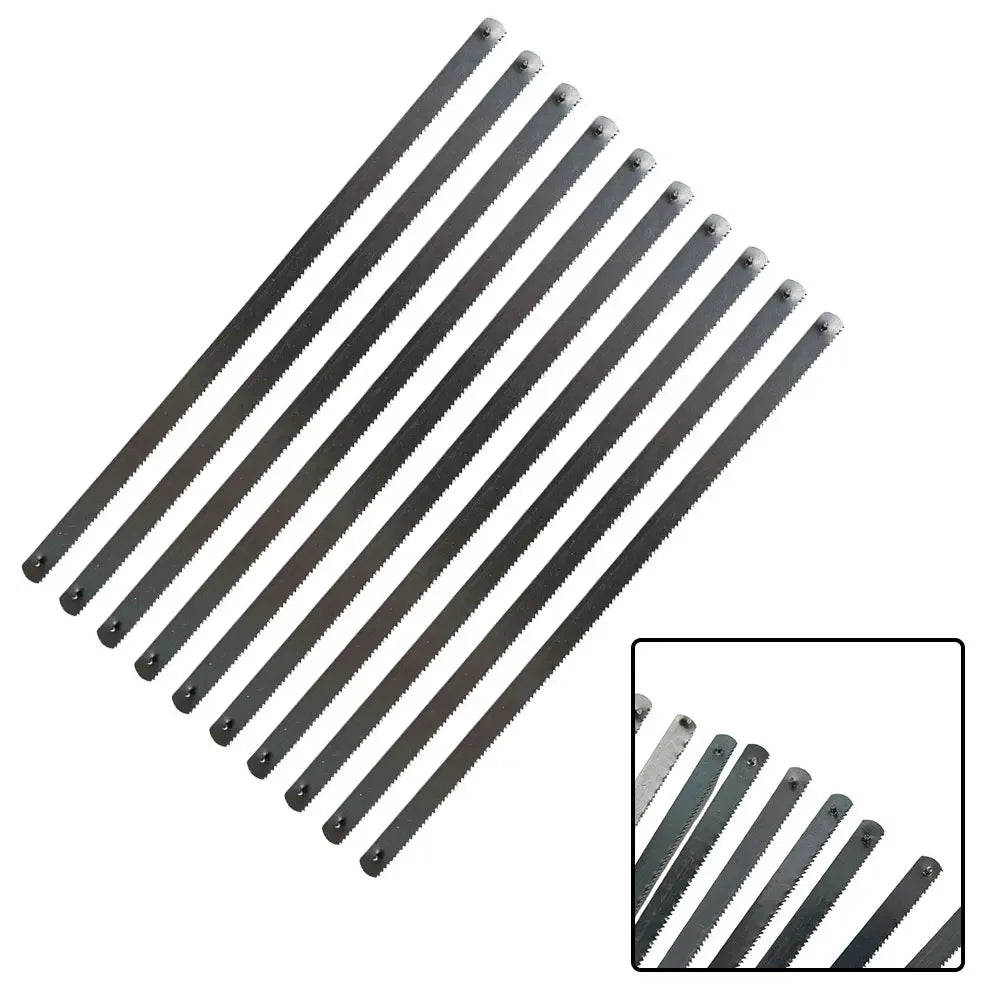 10pcs/set 6 Inch 24T Mini Hacksaw Blades Multifunctional Carbon Steel Hand DIY Model Manual Woodworking Saw Blade 150mm Tools