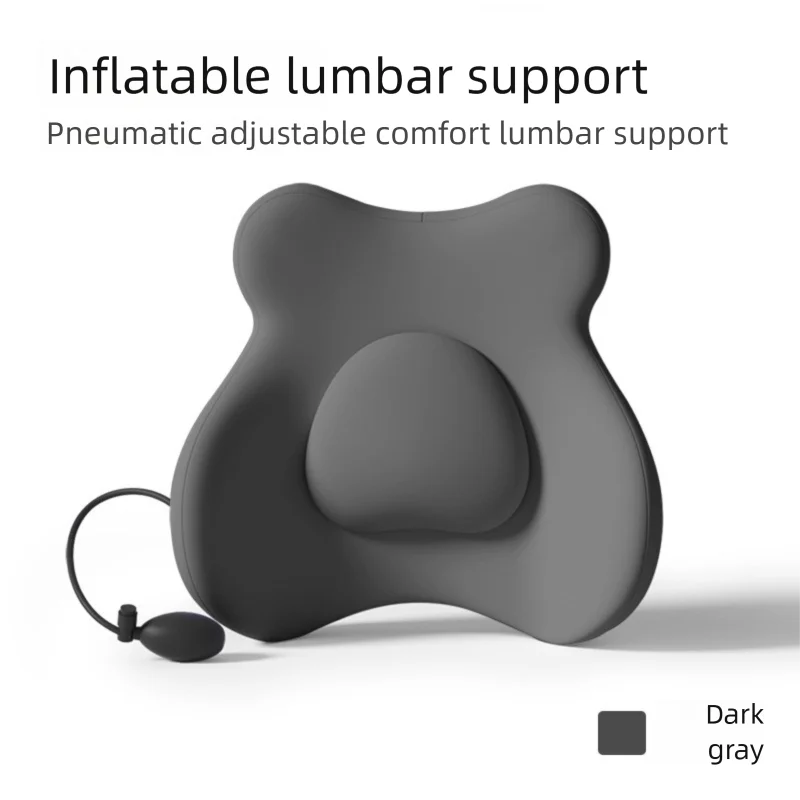 Inflatable Support Cushion Design For Car Waist Protection And Lumbar Pillow Ergonomic Lumbar Support Pillow Press Type Cushion