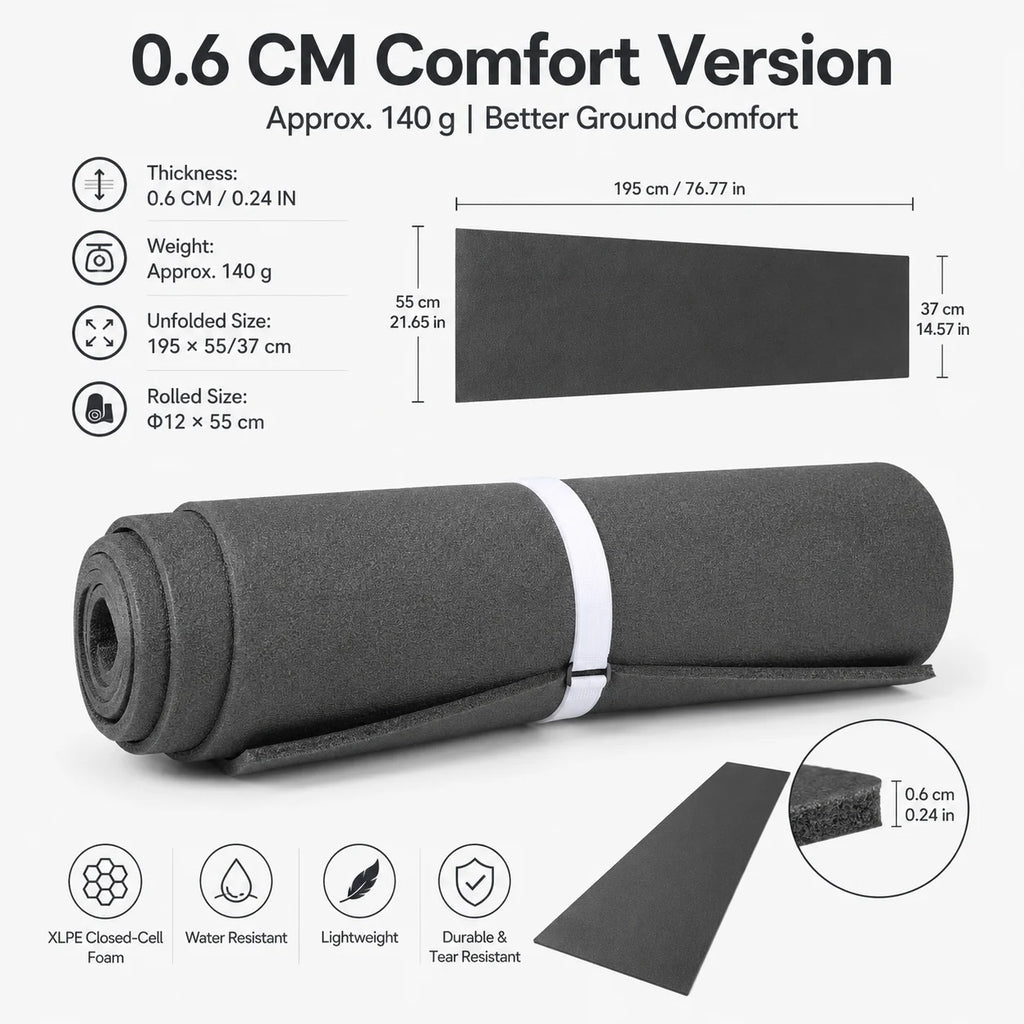 Lightweight XLPE Camping Mat Waterproof Moisture-Proof Sleeping Pad for Hiking Trekking Outdoor Picnic Portable Picnic Blanket