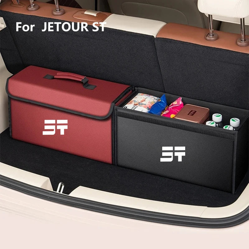 For Jetour ST T2 T3 X70 X70SM X95 DASHING 2025 2026 Car Trunk Storage Box Organizer Foldable Stowing Tidying Bag Car Accessories