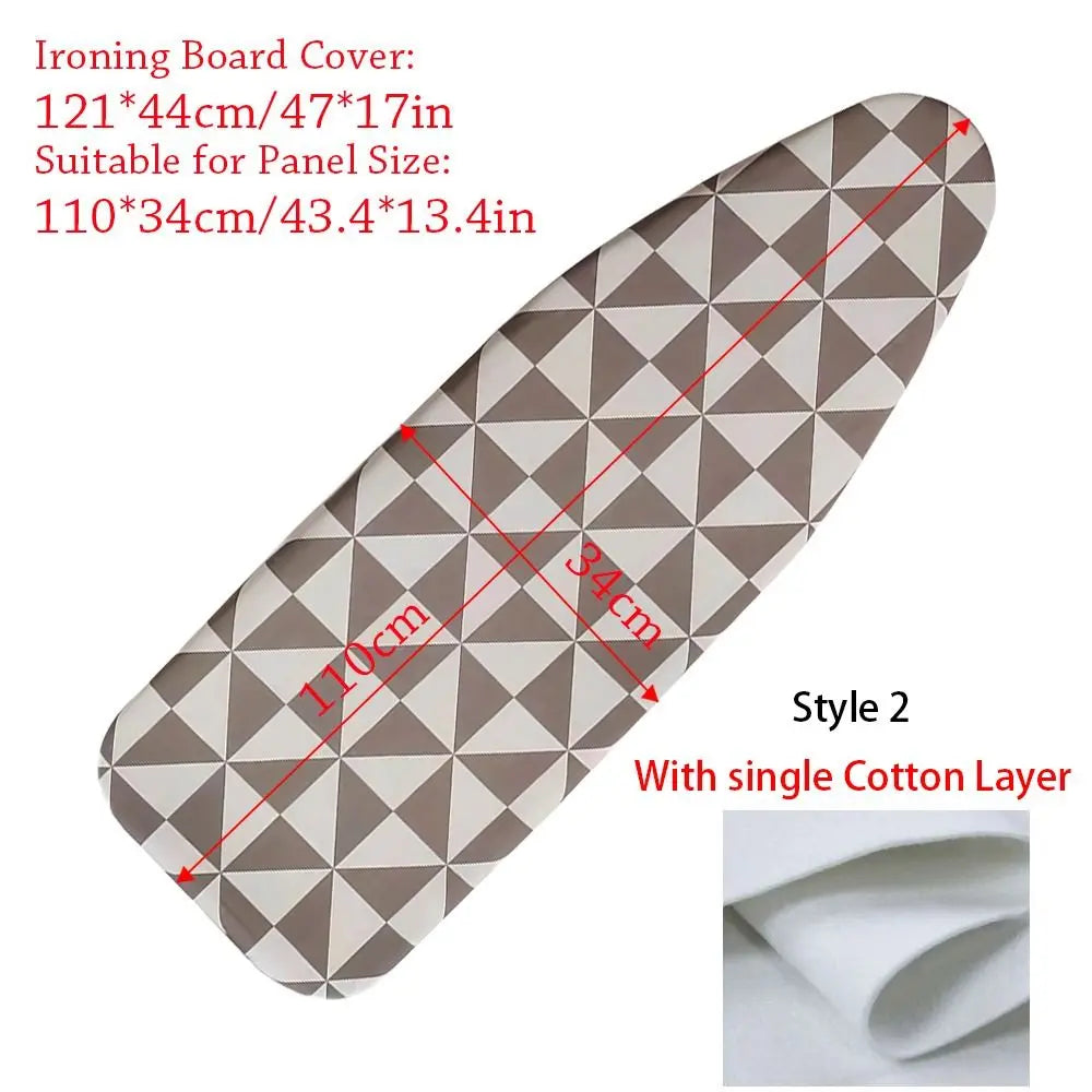 1PC Durable Ironing Board Cloth Universal Thickened Ironing Board Cover Pad Resistant Scorch Heavy Heat Resistant Printed Padded
