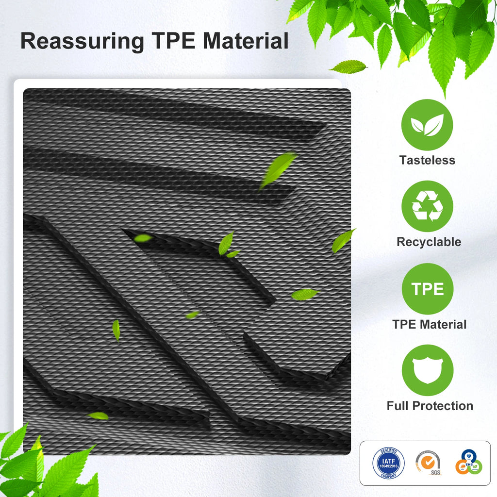 LUCKEASY for Leapmotor C10 2024-2025 Car Floor Mats Cargo Liner Accessories Foot Pad Protective Mat Only Fit Right Rudder