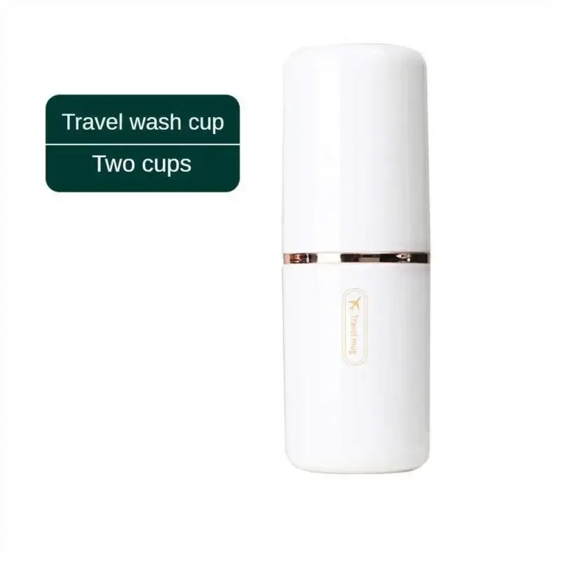 2-in-1 Toothbrush Storage Cup for Home & Travel – Portable Large Capacity Durable Style, Suitable for Electric Toothbrush,