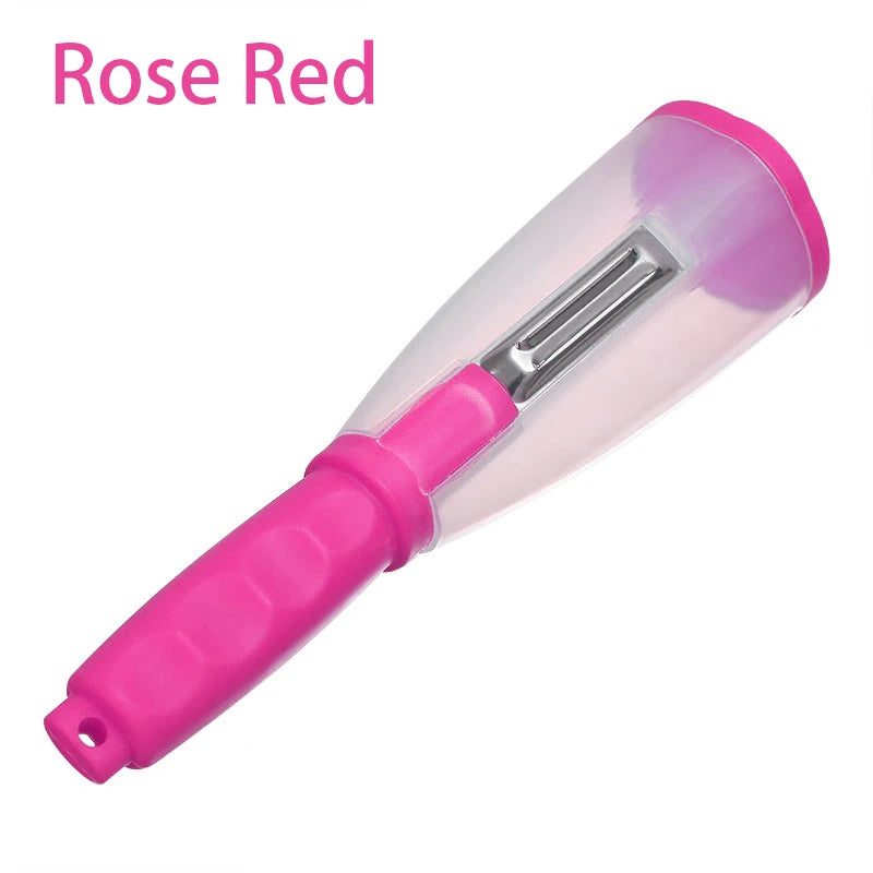 Multifunctional Storage Type Peeling Knife Peeling Knife With Storage Tube Peeler Peeling Apple Supplies Household Peeling Knife