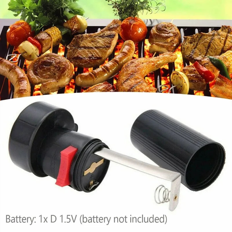 Electric Motor Meat Skewer Tool Outdoor BBQ Rack BBQ Rotisserie Grill Chicken Roaster Rod Spit Barbecue Kitchen Accessories
