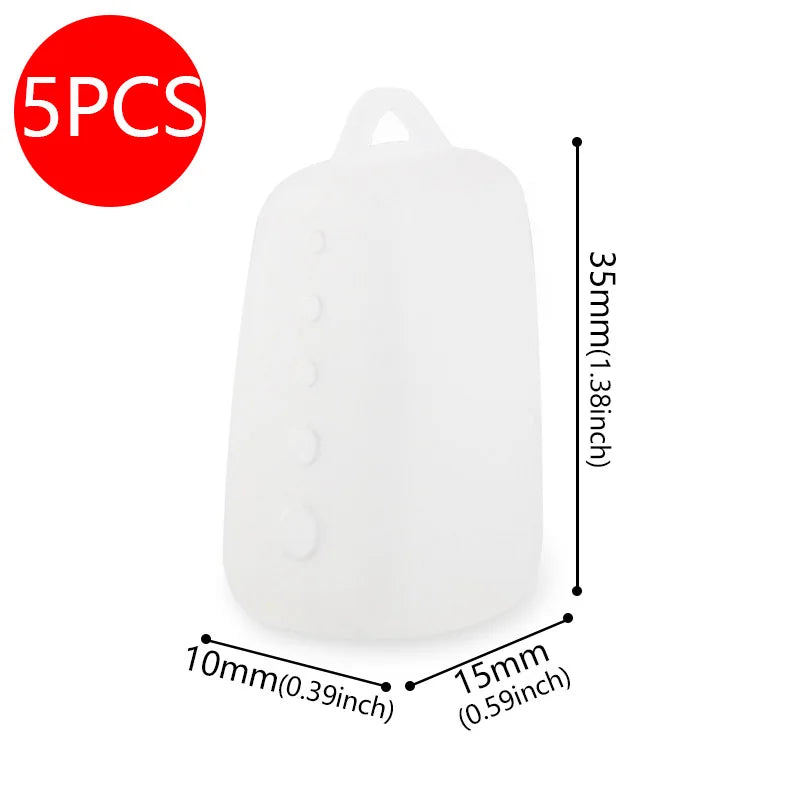 5PCS Silicone Toothbrush Head Covers Portable Cover Case Travel Hiking Camping Toothbrush Cap Case Support Bathroom Accessory