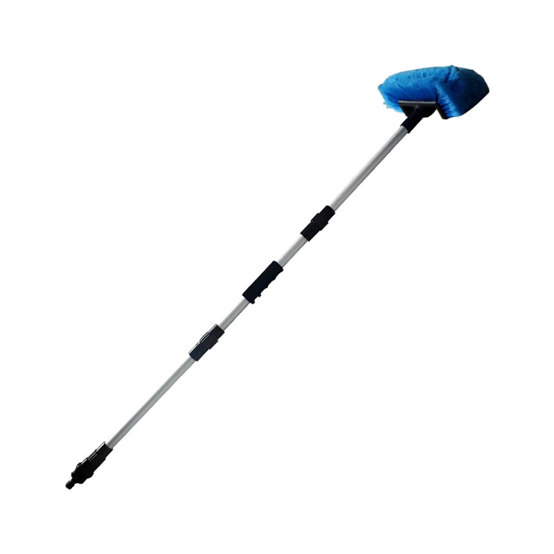 1 Piece Of Detachable Blue Three-Stage Telescopic Water Brush Car Wash Brush Long Handle Soft Brush Anti Scratch Car Wash Tool