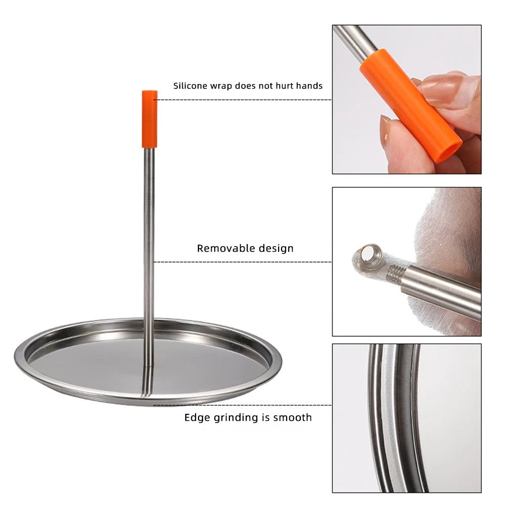 Chicken Roaster Rack Non-stick Food Grade Stainless Steel Vertical Chicken Holder Barbecue Cooking Pans Kitchen Accessories