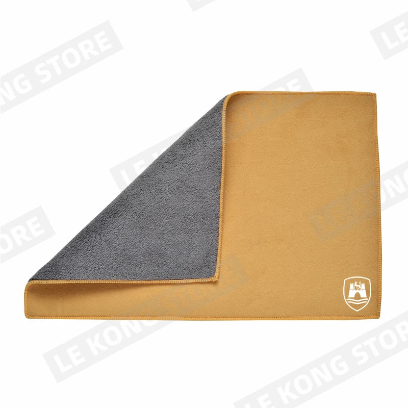 Car Wolfsburg Edition Logo Cleaning Drying Cloth Car Wash Towel Soft Wash Double Layer Rags For Touran Tiguan Golf Polo Jetta