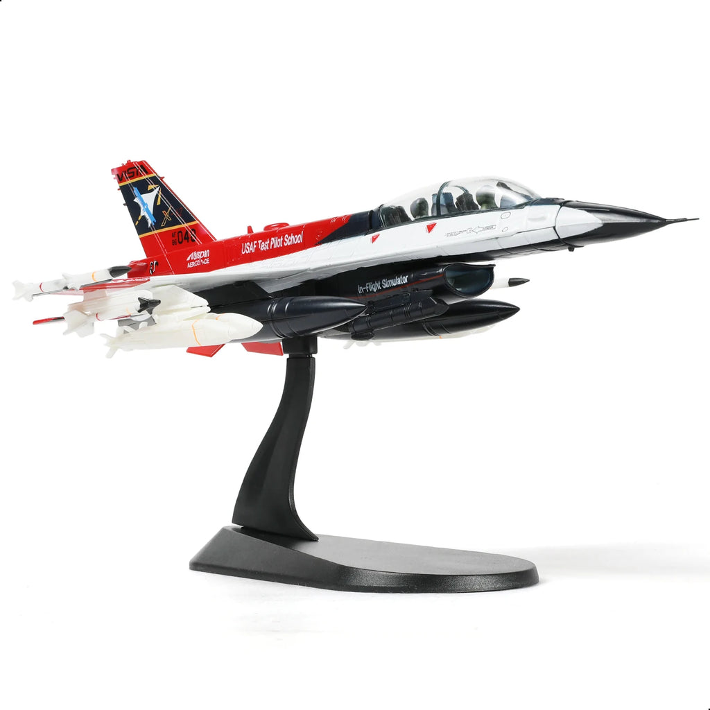 NUOTIE 1/72 F-16D X-62 VISTA USAF Test Pilot School Pre-Built Diecast Model with Stand Collection Gift for Adult