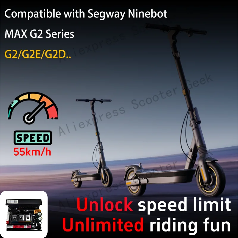 Custom Controller 55km/h Unlimited Speed For Ninebot by Segway Max G2 G2E G2D  Electric Scooter 55km/h 40km/h Motherboard Parts