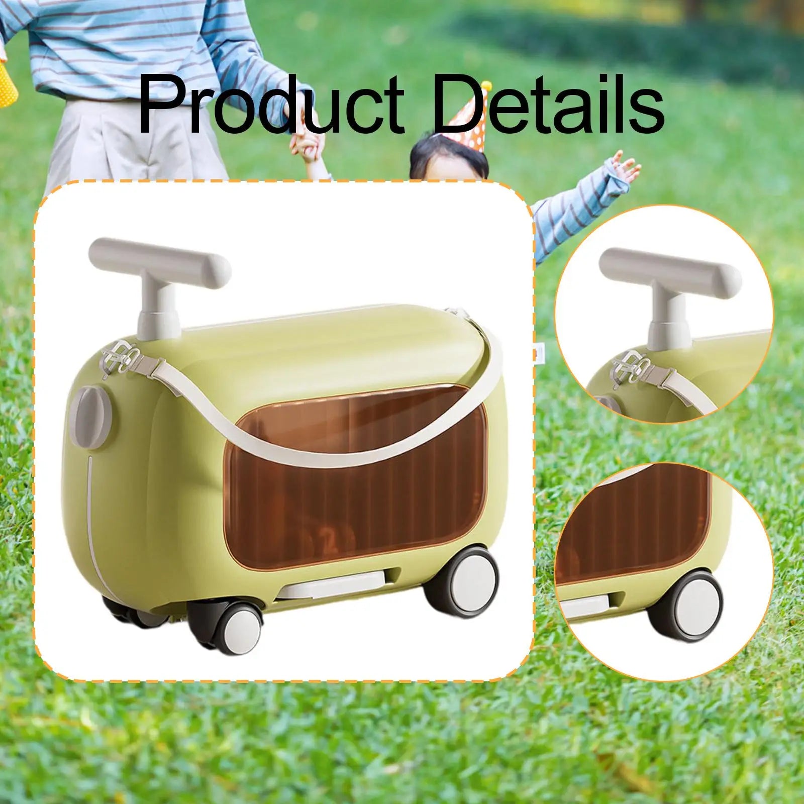 Luggage Case with Wheels Rideable Carry on Storage Carry on Luggage Children's Suitcase Luggage Set Travel Luggage