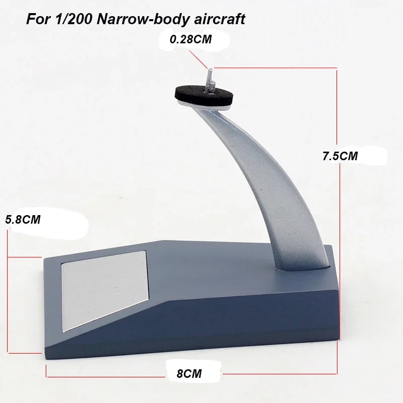 Plane Model Stand Base For 1:200 Scale Wide or Narrow Body Airliner Plane Model base stand