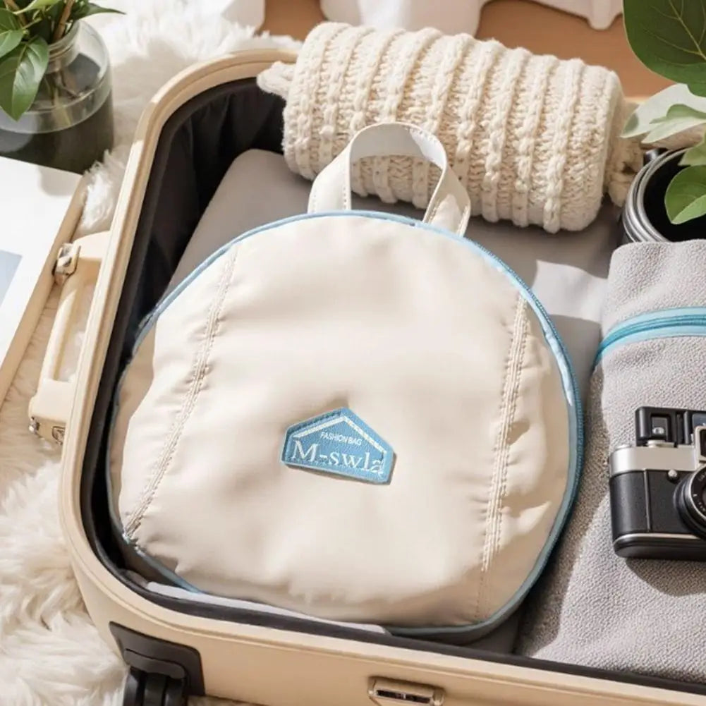 Underwear Travel Pouch Oxford Fabric Lingerie Organizer Bag with Multiple Pocket Shape Retaining Cup Holder for Suitcase Packing