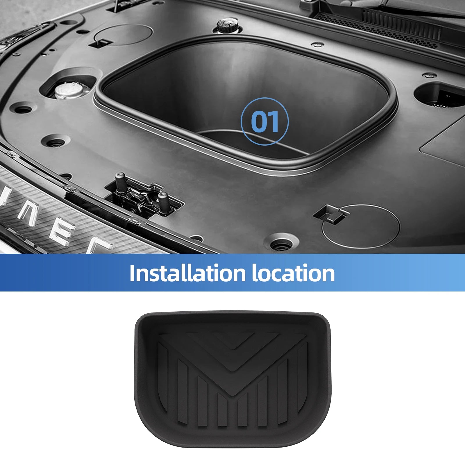 Smabee Right Drive for Chery Jaecoo J5/E5 EV Version RHD 2025 2026 Car Floor Mats Cargo Liner Trunk Pad TPE Accessories Black
