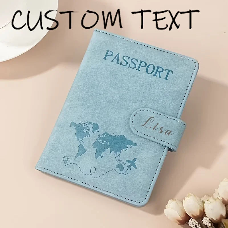 Personalized Name Passport Covers, Passport Holders, Wedding Gifts for Bridesmaids and Groomsmen, Passport Wallets