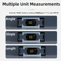 Touchscreen Digital Level with Dual Measurement Capability Large Display and Buzzer for Repetitive Alignment Work