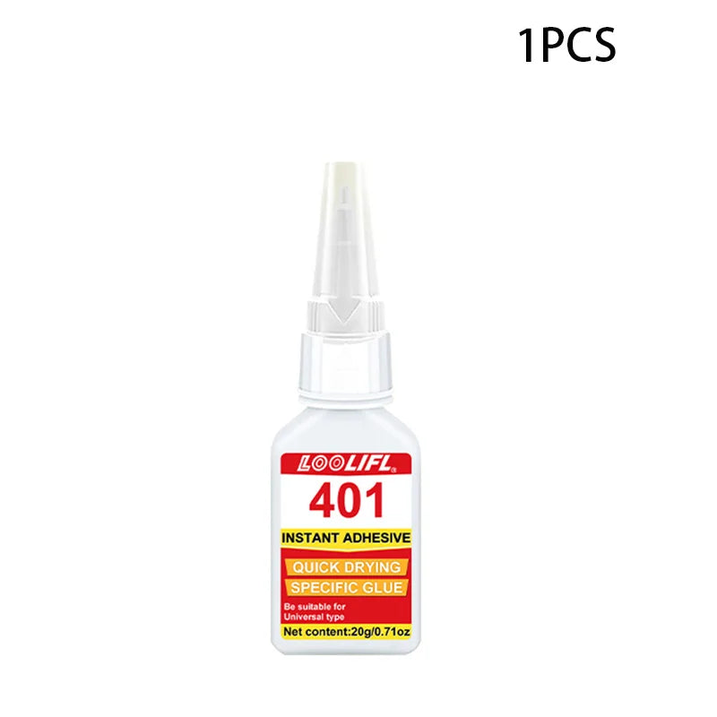 20ml 401 Super Glue for DIY Art Craft Jewelry Handmade Projects Instant Strong Adhesive Quick Dry Multi-Purpose