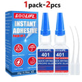 LOOLIFL - Super Plastic Glue, 10 Seconds Bonding, Waterproof, Used for Toy Repair, 3D Printing, Shoe Repair, DIY, Etc.