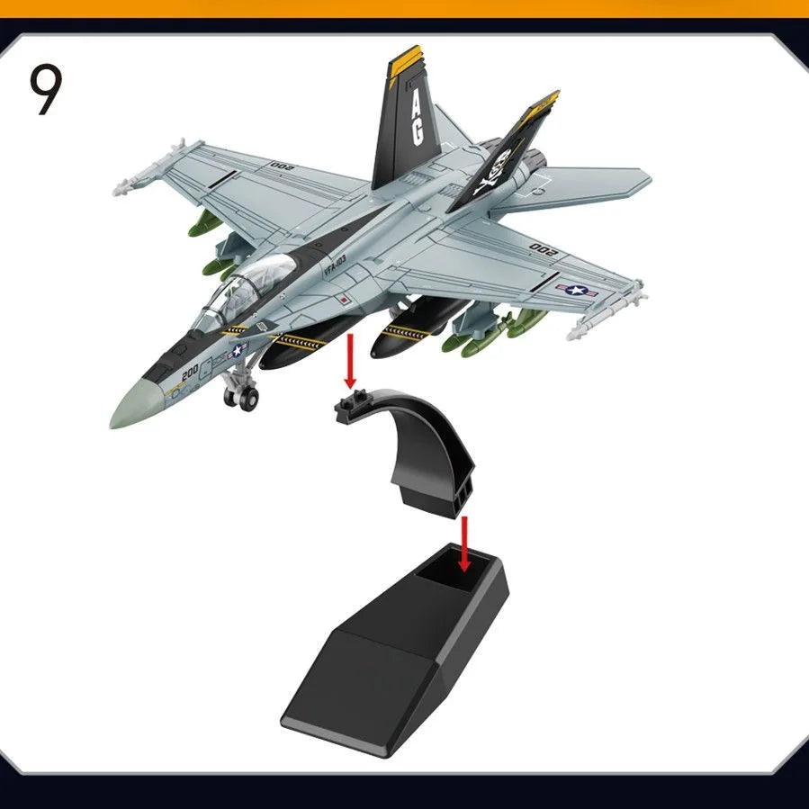 1/72 Scale Airplane Model F/A-18F Super Hornet VFA-2 Fighter Jet Toy Plane kids toys for boys ABS Plastic model Gift
