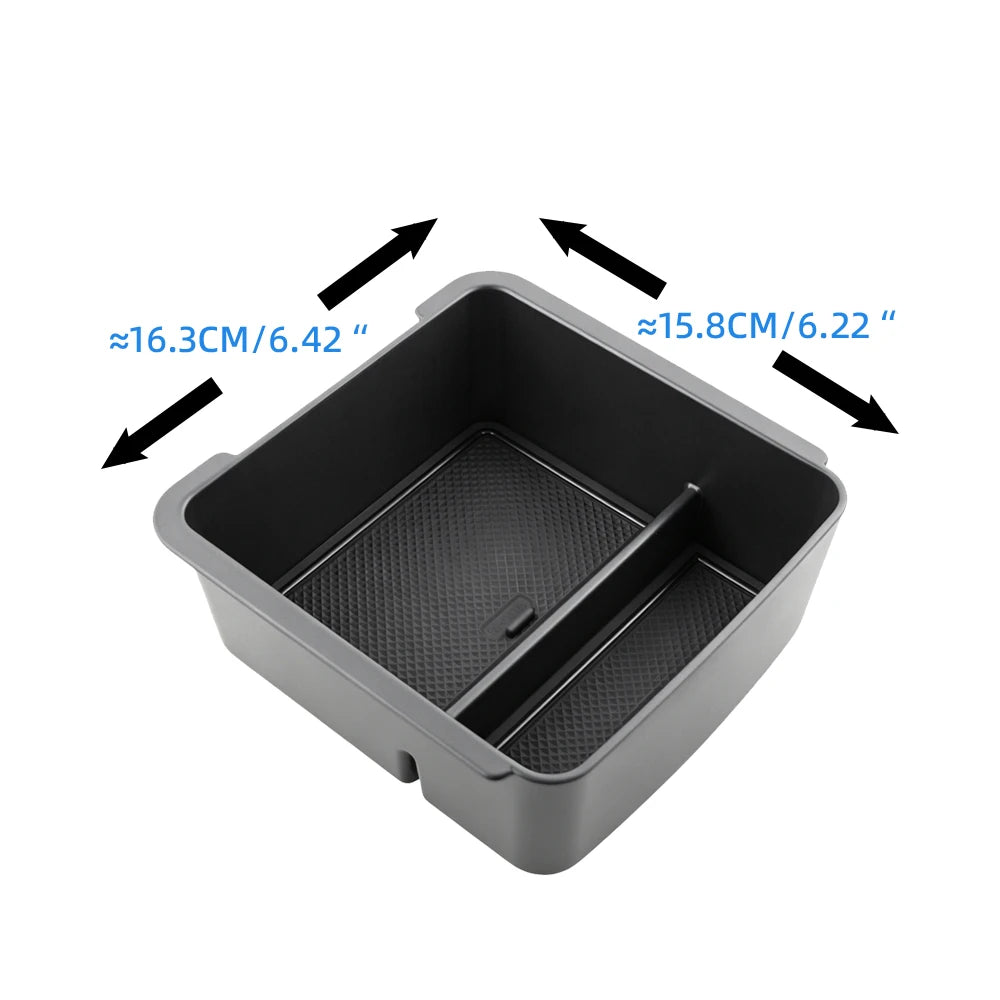 For Mitsubishi Outlander 2023 2024 2025 Armrest Storage Box Center Console Tray Plate Organizer Container Interior Accessories