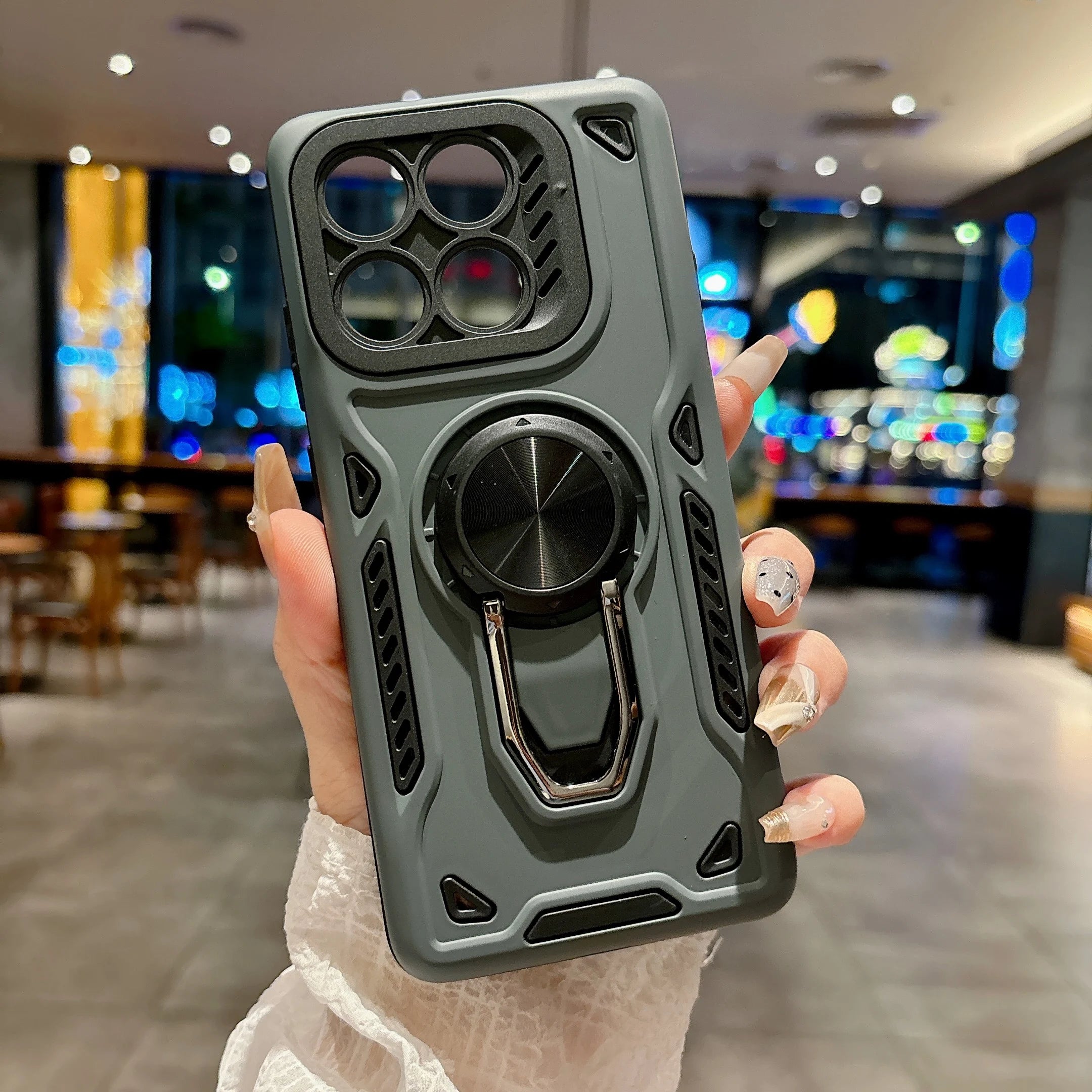 Magnetic Kickstand Phone Case for Motorola G86 G56 G06 Edge60 Pro 60 70 Heavy-duty Anti-fall Armor Protection Practical Cover