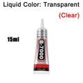 15pcs B-7000 15ML Transparent Phone Screen Repair Glue B7000 Universal Glass Plastic DIY Adhesive With Precision Applicator