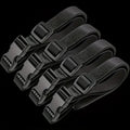 4Pcs Nylon Straps Adjustable Non-Elastic Tie Down Belts With Safety Buckle Multipurpose Cargo & Travel Securing Straps Storage F